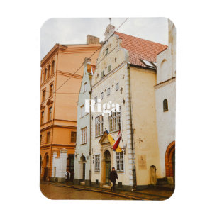 Riga Cityscape Flexible Photo Magnet