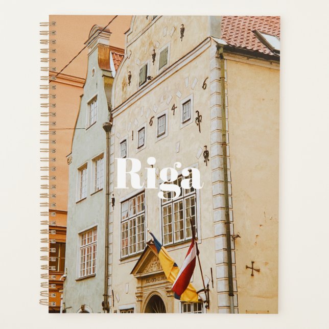 Riga Cityscape Flexible Photo Magnet Planner (Front)