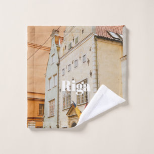 Riga Cityscape Flexible Photo Magnet Wash Cloth