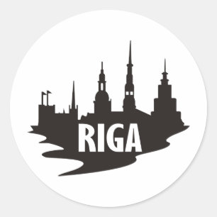 Riga Classic Round Sticker