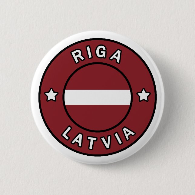 Riga Latvia 6 Cm Round Badge (Front)