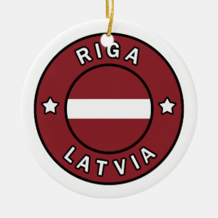 Riga Latvia Ceramic Ornament