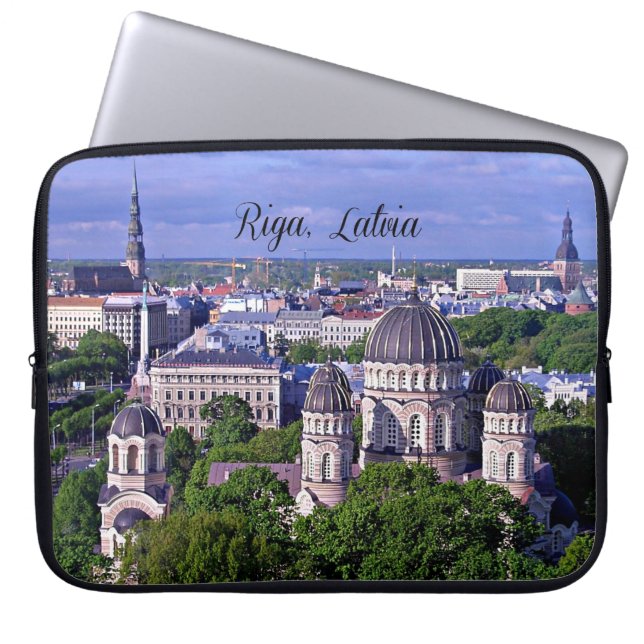 Riga, Latvia cityscape Laptop Sleeve (Front)