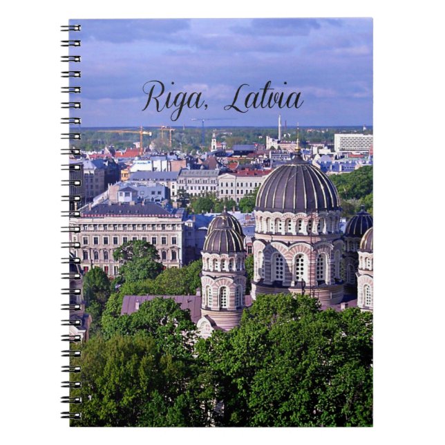 Riga, Latvia cityscape Notebook (Front)