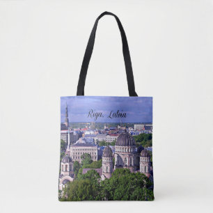 Riga, Latvia cityscape Tote Bag
