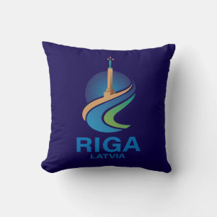 Riga Latvia Cushion