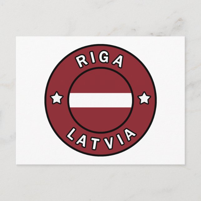 Riga Latvia Postcard (Front)