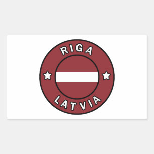 Riga Latvia Rectangular Sticker