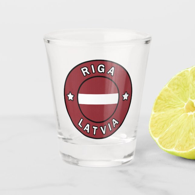 Riga Latvia Shot Glass (Front)