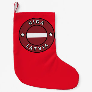 Riga Latvia Small Christmas Stocking
