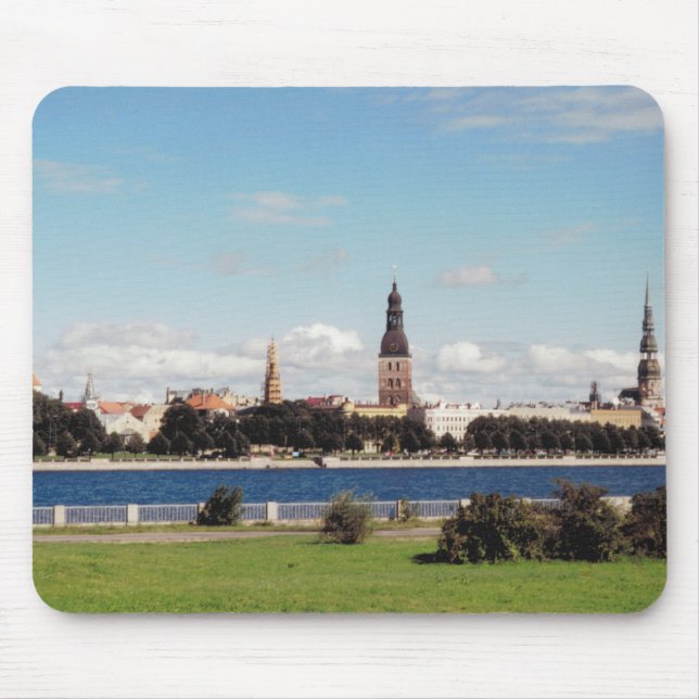Riga (panoramic view) mouse pad (Front)