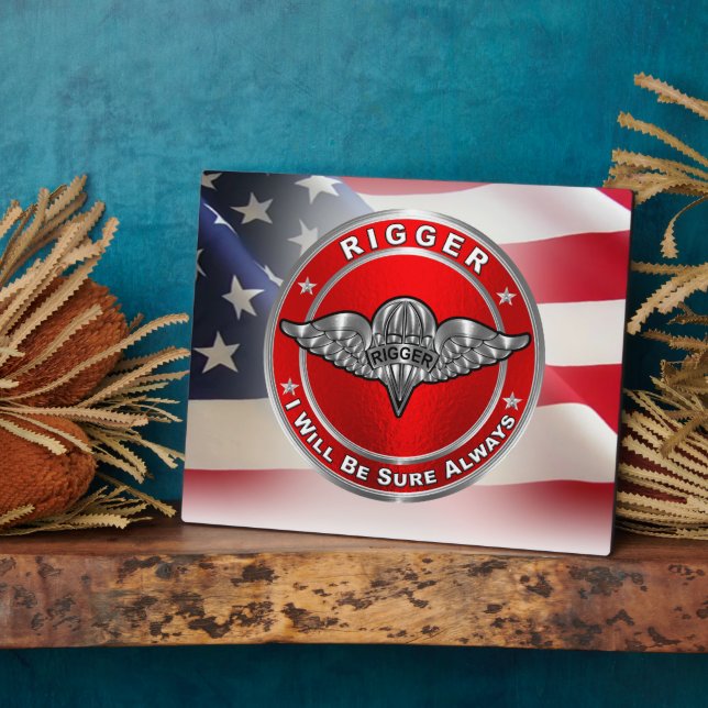 Rigger Army Veteran Plaque (Side)
