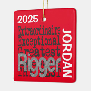 Rigger Extraordinaire CUSTOM Ceramic Ornament
