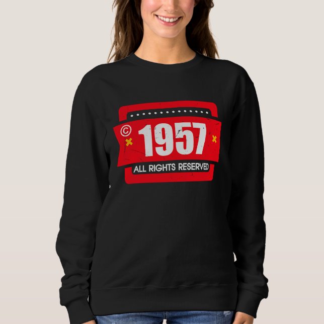 right 1957 All Rights Reserve Sweatshirt (Front)