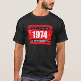 right 1974 All Rights Reserve T-Shirt