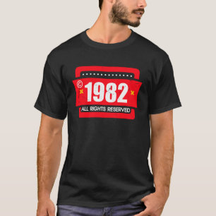right 1982 All Rights Reserve T-Shirt