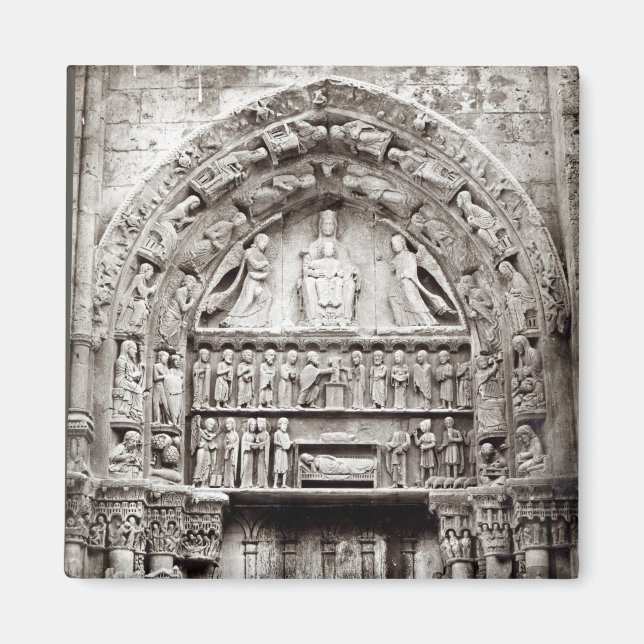 Right bay of the Royal Portal, mid-12th century Magnet (Front)