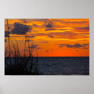 Right before sunrise, Fort Pierce, Florida Poster