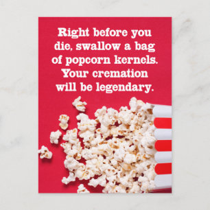 Right Before You Die Funny "Just Because" Postcard