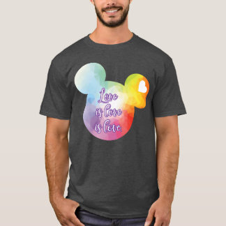 Right Chest Love Is Love retro T-Shirt
