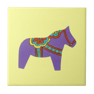 Right facing Purple Horse Tile