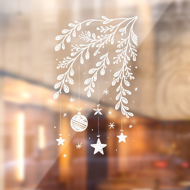Right Hand Corner Merry Mistletoe Window Cling (Sheet 2)