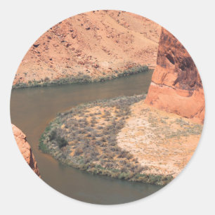 Right Here Classic Round Sticker