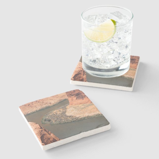 Right Here  Stone Coaster (Side)