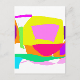 Right Left Footprint Snow in Summer Recipe Postcard