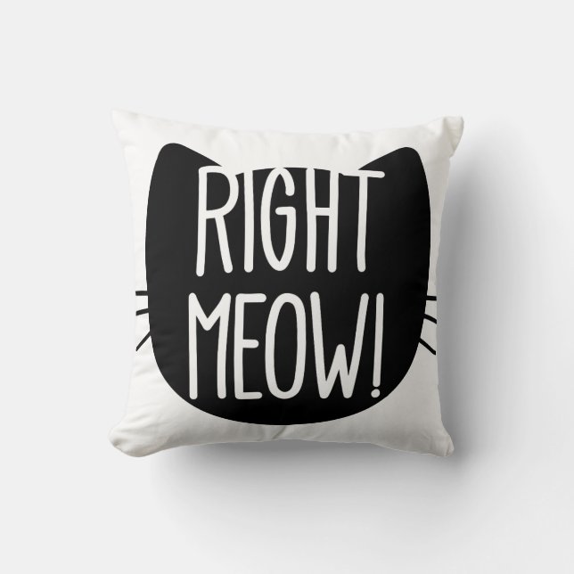 _right meow! cushion (Front)