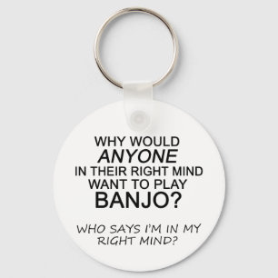 Right Mind Banjo Key Ring