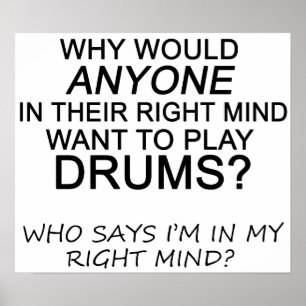Right Mind Drums Poster