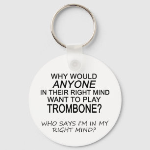 Right Mind Trombone Key Ring
