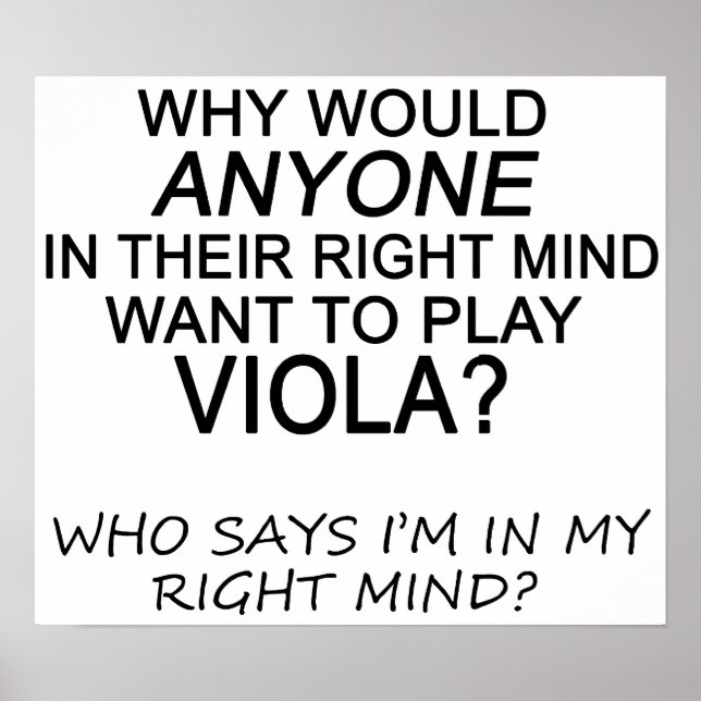 Right Mind Viola Poster (Front)