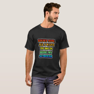 Right Now, All I Want To Do Is Ride My Scooter T-Shirt