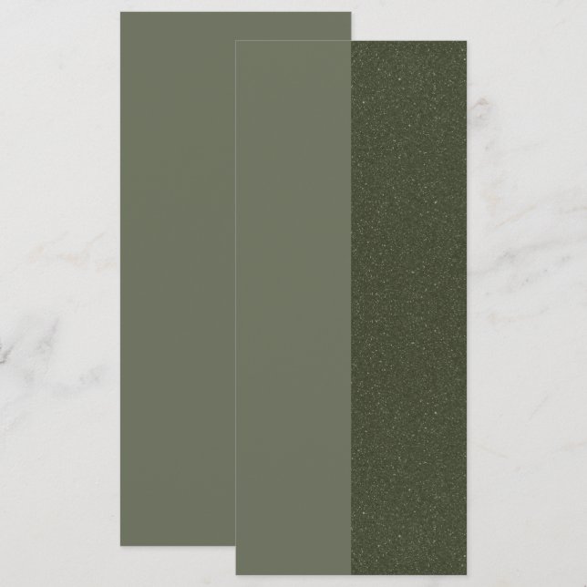 Right-Split Moss Green Save The Date – Customise (Front/Back)