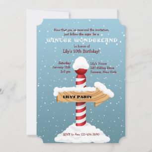 Right This Way Party Invitation