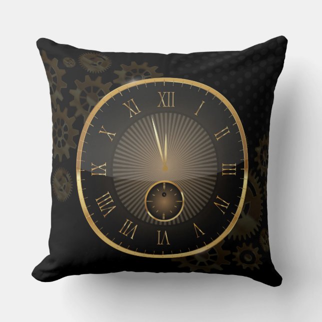 Right Time Throw Pillow (Front)