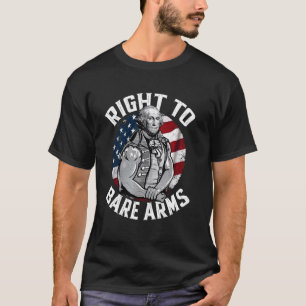Right To Bare Arms - Fitness 4th of July Funny Gym T-Shirt