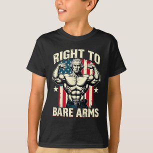 Right To Bare Arms George Washington Bodybuilder G T-Shirt