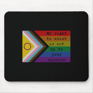 Right To Exist Sticker Mouse Pad