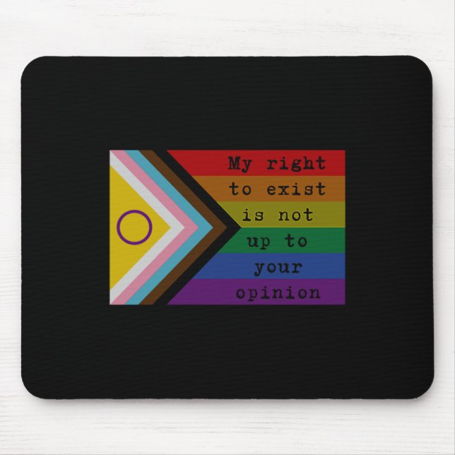 Right To Exist Sticker  Mouse Pad (Front)