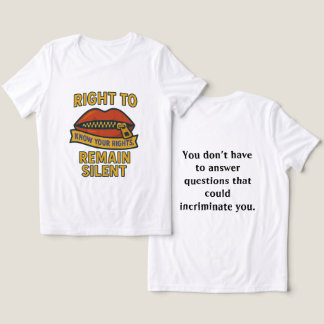 Right to Remain Silent: Know Your Rights Tri-Blend Shirt