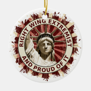 Right Wing Extremist Ceramic Tree Decoration