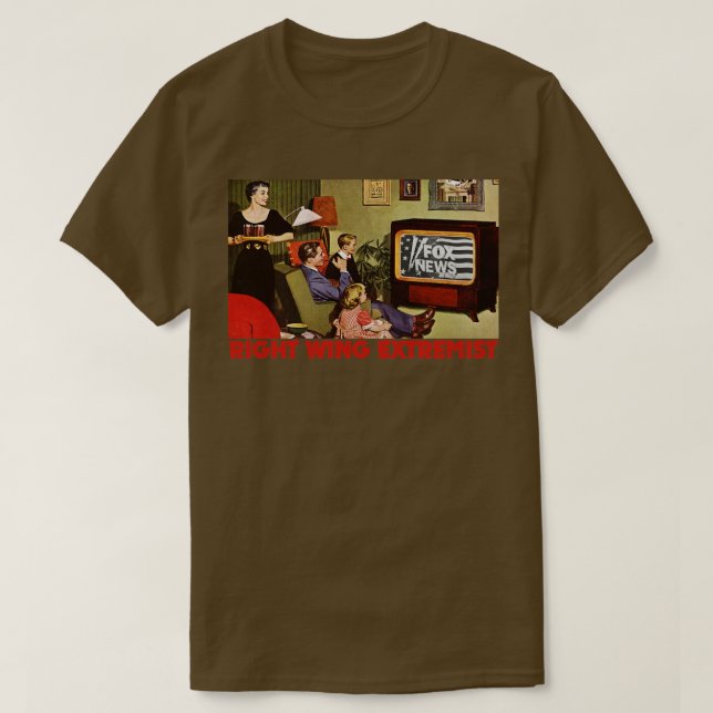 Right Wing Nuclear Extremist T-Shirt (Design Front)