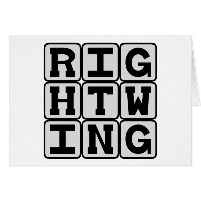 Right Wing, Political Leaning (Front Horizontal)