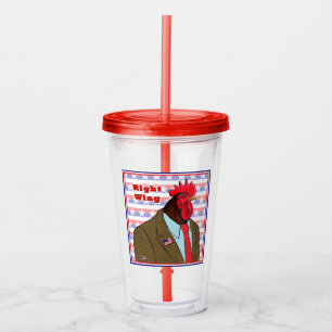 Right Wing Rooster Acrylic Tumbler