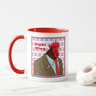Right Wing Rooster Mug