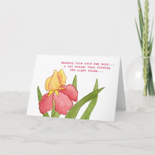 Right words Sympathy card