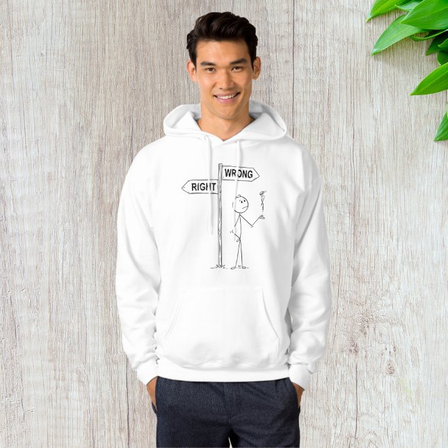 Right Wrong Illustration Hoodie (Creator Uploaded)